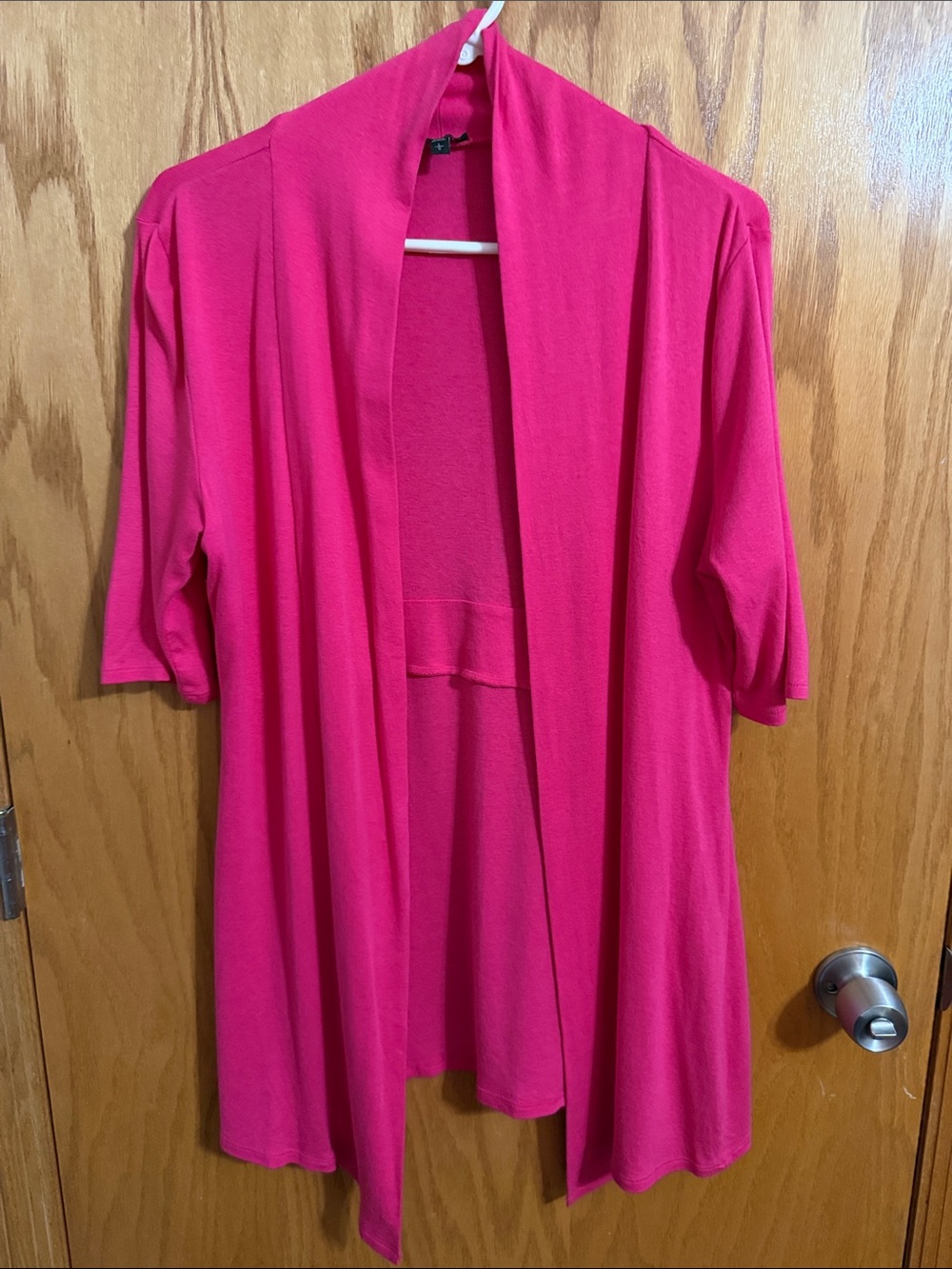 Express Fuschia Open Front Cardigan